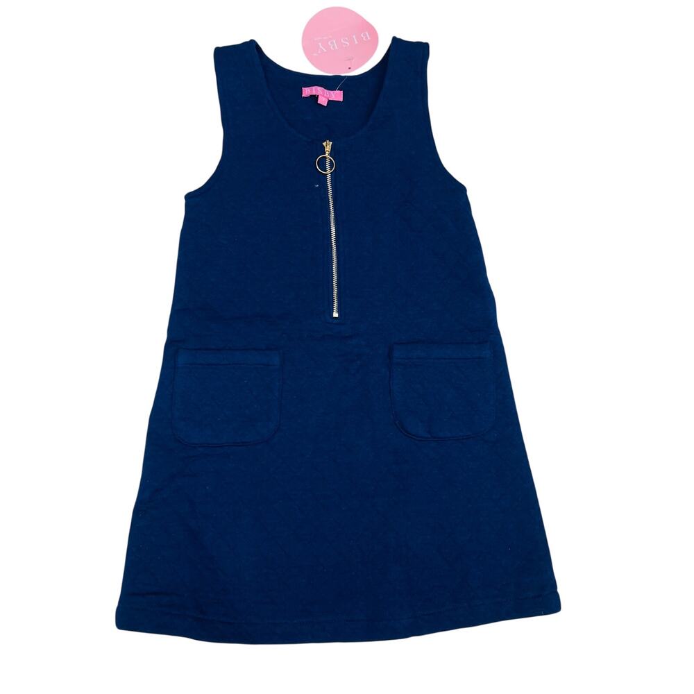 NWT Bisby Size 14 Navy Retro Jumper